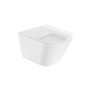 Vas WC suspendat Roca The Gap Square Rimless alb 54 x 35 cm - Img 2