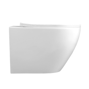 Vas WC suspendat Tornado Flow White rimless cu capac softclose - Img 3