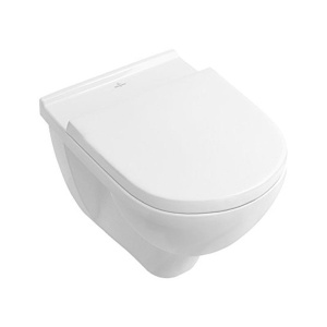 Vas WC suspendat Villeroy & Boch O.Novo, alb, direct flush, cu capac soft close si quick release