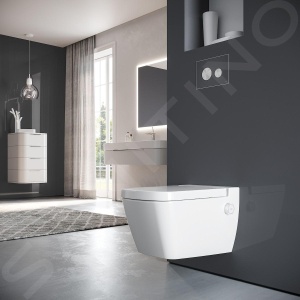 Vas WC Teceone suspendat cu functie bideu Alb, si capac Soft-Close inclus - Img 4