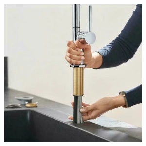 Baterie bucatarie cu dus extractibil Hansgrohe Talis M54 270 crom lucios - Img 2