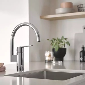 Baterie bucatarie Grohe Start cu pipa pivotanta crom lucios - Img 3