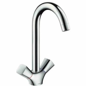 Baterie bucatarie Hansgrohe Logis dubla comanda crom - Img 1