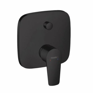 Baterie cada - dus incastrata Hansgrohe Talis E monocomanda negru mat