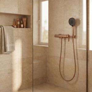 Baterie de dus REA Arcos Brush Copper - Img 4