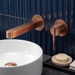 Baterie de lavoar incastrata Rea Grace Brush Copper cupru periat - Img 4