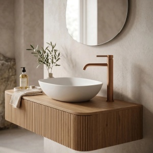 Baterie inalta pentru lavoar Rea Foster Brush Copper - Img 6