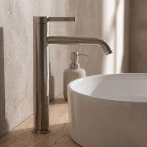 Baterie inalta pentru lavoar Rea Rivo Brush Nickel - Img 8