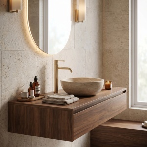 Baterie inalta pentru lavoar Rea Venti Brush Gold - Img 5