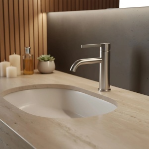 Baterie joasa pentru baie Rea Foster Nickel Brush Low - Img 7