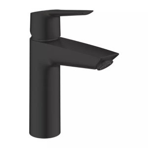 Baterie lavoar Grohe Start negru mat cu ventil Click-Clack