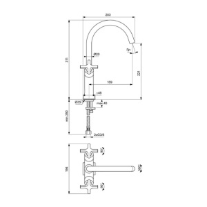 Baterie lavoar Ideal Standard Atelier Joy Neo crom lucios dubla comanda - Img 11