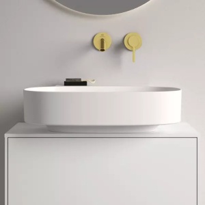 Baterie lavoar incastrata Ideal Standard Atelier Joy pipa 18 cm auriu periat - Img 6