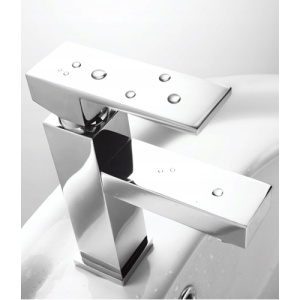 Baterie Lavoar PRO Quadro, Montaj Pe Chiuveta, Capat Fix, Inaltime 16.5 Cm, Finisaj Crom Lucios - Img 2