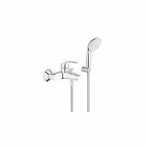 Baterie pentru cada/dus GROHE Eurosmart cu Set de dus Tempesta 100 , Culoare Crom - Img 1