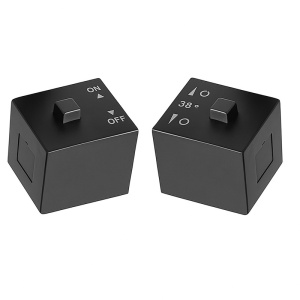 Baterie pentru dus neagra cu termostat si cu efect de ploaie T153B-BL - Img 16