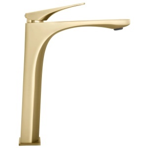 Baterie pentru lavoar baie Rea Joe Brush Gold High - Img 4
