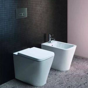 Bideu pe pardoseala Ideal Standard Atelier Blend Cube BTW, Culoare Alb Lucios - Img 3
