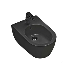Bideu suspendat Hatria Fusion Negru Mat - Img 1