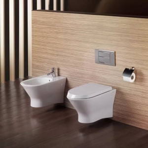 Bideu suspendat Roca Nexo alb 52.5 x 36 cm - Img 2