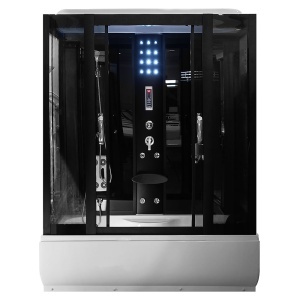 Cabina de dus cu Hidromasaj MO-0611 ,culoare neagra. dimensiune 170X90X220CM