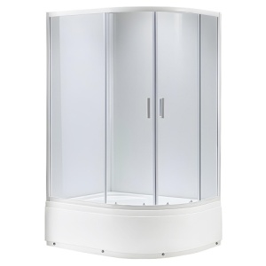 Cabina de dus din sticla securizata cu cadita de dus inalta montaj dreapta Maja 115 x 85 cm