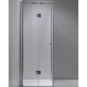 Cabina de dus din sticla securizata cu cadita de dus slim neagra KZ1180B/RIKO 90 x 90 cm - Img 5