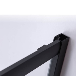 Cabina de dus din sticla securizata cu rame negre si cadita de dus slim gri BL30B/JUKO 90 x 90 cm - Img 8