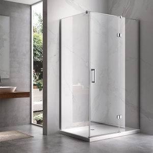 Cabina de dus dreptunghiulara cu cadita de dus, Culoare Negru, Dimensiune 120X100 cm, Finisaj Crom - Img 2