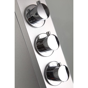 Cabină de dus MUE-H1000-22R montaj dreapta, neagra, cu hidromasaj si sauna cu aburi - Img 3