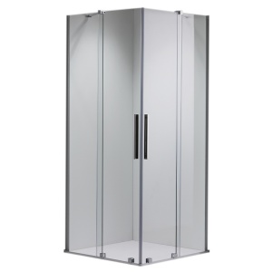 Cabina de dus patrata ASTRA-CH-A-80x2+D crom 80x80 cm 8 mm - Img 1