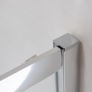 Cabina de dus patrata din sticla securizata 5mm si rame cromate cu cadita neagra inclusa KZ93A-ST02A 80 x 80 cm - Img 8