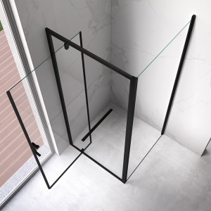 Cabina de dus patrata din sticla securizata cu rame negre KZ04A 70 x 70 cm - Img 7