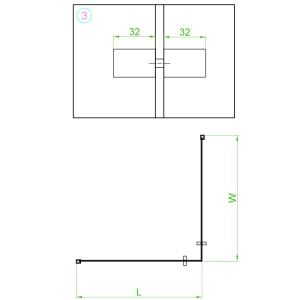 Cabina de dus patrata din sticla securizata cu rame negre si cadita de dus slim alba BL30B/JUKO 90 x 90 cm - Img 15