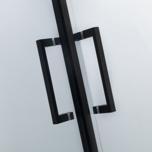 Cabina de dus patrata KZ29 negru mat 90 x 90 x 195 cm sticla 6 mm - Img 9