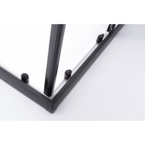 Cabina de dus patrata Mediterraneo Siri Black 90 x 90 x 190 cm sticla 5 mm negru mat - Img 7