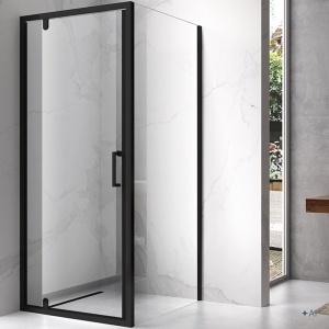 Cabina de dus patrata ZES-KZ04B-BL-80, 80 x 80cm, cu rame negru mat, sticla 6 mm - Img 12