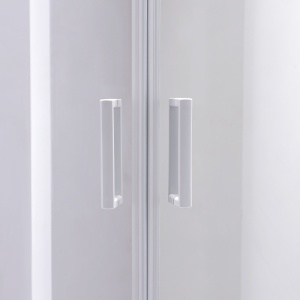 Cabina de dus pentagonala cu rame albe si cadita alba antialunecare KZ94B-SXL01B 90 x 90 cm - Img 3