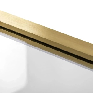 Cabina de dus REA Atlas, Dimensiuni 80x80x80 cm, echipata cu 2 pereti si usa batanta, Culoare Auriu Periat - Img 7
