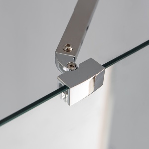 Cabina de dus semicirculara din sticla securizata rame cromate KZ92B 90 x 90 cm - Img 12