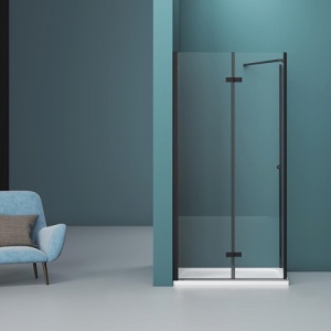 Cabina de dus Veldman Arizona One negru mat 70 x 90 cm sticla 6 mm - Img 4