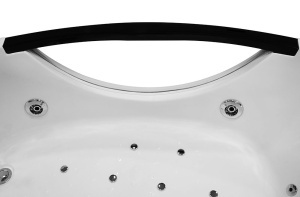 Cada baie cu hidromasa si SPA Black pentru o persoana, montaj stanga, 169 x 90 x 56 cm - Img 9