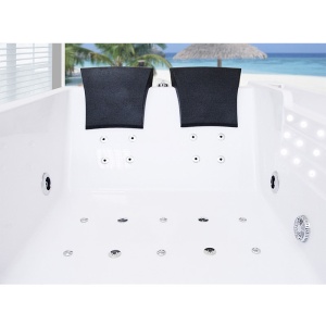 Cada cu hidromasaj dubla cu incalzitor Fenix 606BH montaj stanga, 180 x 120 cm, alb lucios - Img 15