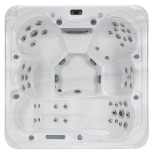 Cada cu hidromasaj jacuzzi pentru gradina PRO 1366 pentru 5 persoane 210 x 210 x 80 cm - Img 2