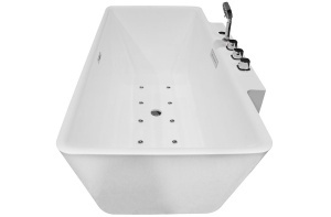 Cada cu hidromasaj MUE-1702, 170 x 87 x 61 cm, baterie cascada inclusa, alb lucios - Img 5