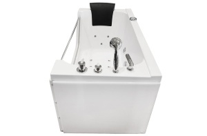 Cada cu hidromasaj si cromoterapie MO-0319, 170 x 80 cm, panou de sticla, Bluetooth si radio - Img 3