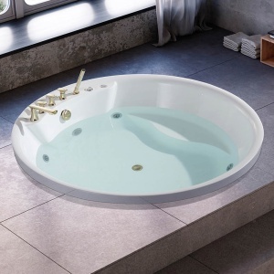 Cadă de baie albă cu spa și hidromasaj PRO-18027 – 180 × 180 × 60 cm - Img 17