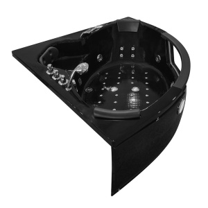 Cadă de baie cu hidromasaj BLACK SPA MO-1004 HC- cu încălzitor , 152x152x56 cm - Img 5