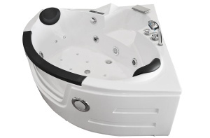 Cada de baie cu hidromasaj de colt MO-0322, 135 x 135 x 63 cm, pentru 2 persoane - Img 3