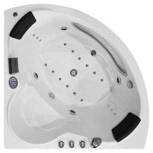 Cada de baie cu hidromasaj MO-1001 Turbo+ SPA de colt 140 x 140 x 65 cm pentru 2 persoane - Img 2